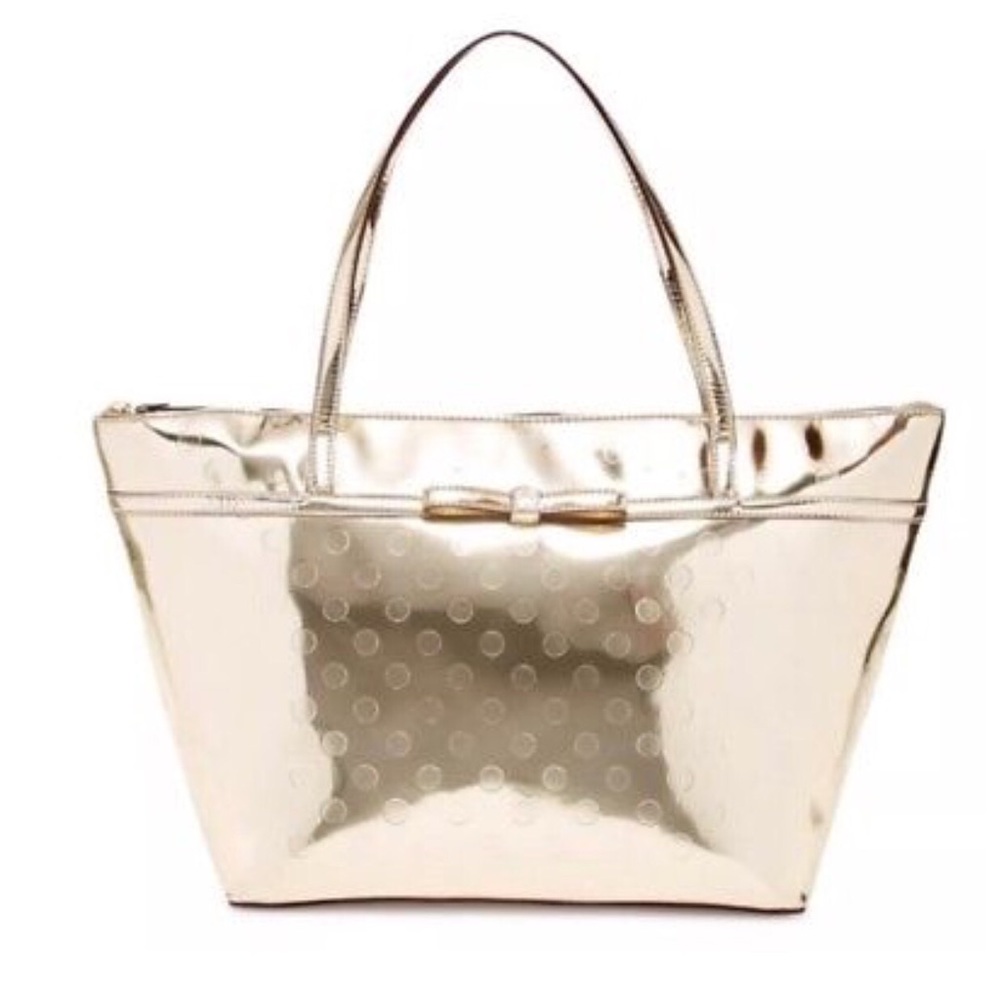 ♠️Kate Spade Sophia Embossed Gold Tote